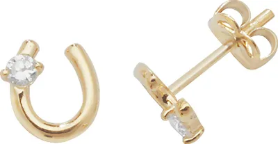 Image de Boucles d'Oreilles Femme Or 375/1000 avec Oxyde de Zirconium - 7mm*7mm; TRS1875