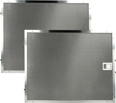 Produktbild von vhbw 2x Filter Metallfettfilter kompatibel mit Miele Puristic Duo (2007 - 2014) Dunstabzugshaube - 39,1 x 31,5 x 0,9 cm, Edelstahl