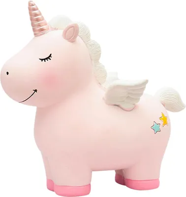 Produktbild von Einhorn-Spardose für Kinder - Verspielt und Sicher aus Harz