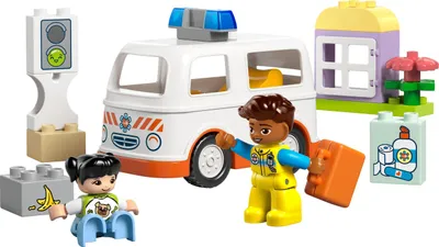 Image de LEGO LEGO® DUPLO 10447 Ambulance avec chauffeur 10447