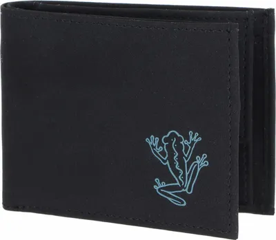 Produktbild von oxmox Geldbörse New Cryptan RFID Protect Pocketbörse Frog 2.0 Print Cyan Black schwarz