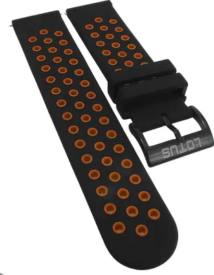 Produktbild von Lotus Uhrenarmband 22mm schwarz / orange Kunststoff 50013 L50013