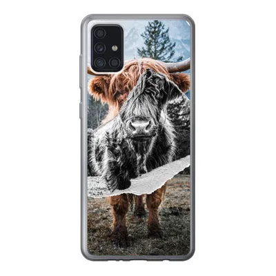 Produktbild von MuchoWow® Handyhülle Schutzhülle Hülle für Samsung Galaxy A52 5G Schottischer Highlander - Kuh - Tiere Silikon Softcase Handy Hülle - Umschlag