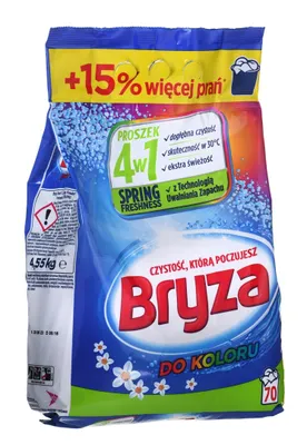 Obrázek produktu pro Bryza 4w1 SPRING FRESH prací prášek na barevné tkaniny 4,55 kg