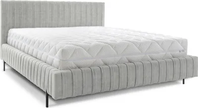 Produktbild von Bett mit Bettkasten 180x200cm Grau