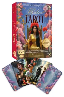 Produktbild von Tarot-Kartenset: Blütentarot | Verbinde die archetypische Energie der Tarot-Karten mit jahrhundertealtem Blumenwissen