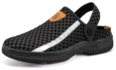 Productafbeelding van Solidchoice - Clogs en Slippers voor Tuin en Vrije Tijd, Ademend en Antislip, Zwart, Maat 44