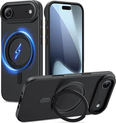 Produktbild von TechProtect MagRing magnetisch Hülle Kompatibel mit iPhone 17 Air  Schwarz