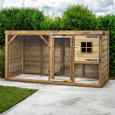 Productafbeelding van Glorenza Konijnenhok Jip met overdekte ren | 243x95x124 cm