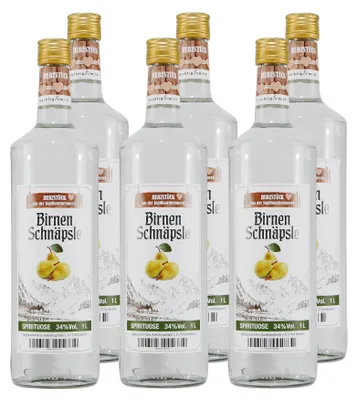 Produktbild von Herzstück Birnenschnäpsle (6 x 1,0L)