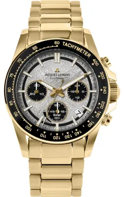 Produktbild von Jacques Lemans Chronographen Eco Power Gold