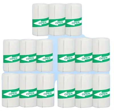 Imagen del producto de Rollos de papel térmico autoadhesivo, compatibles con impresoras portátiles, 15 rollos