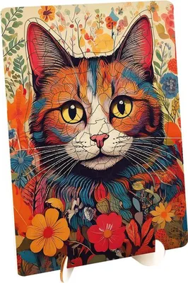 Image de Puzzle en bois Chat - Formes uniques - 130 pièces.