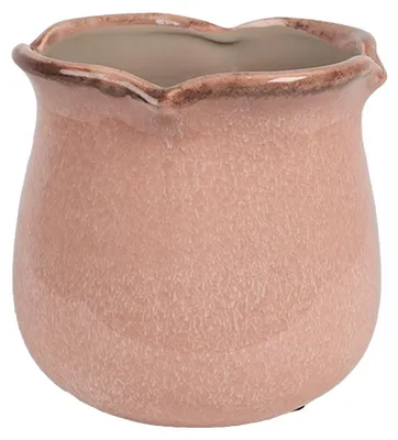 Productafbeelding van Clayre & Eef Binnenplantenpot Ø 16x15 cm, roze, keramiek
