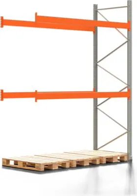 Produktbild von Palettenregal ARTUS - Anbauregal mit 3 Ebenen - Fachlast 3.000 kg - 3.500 x 2.700 x 1.100 mm (HxBxT) - Schwerlastregal