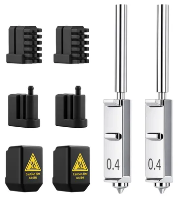 2er-Pack 0,4 mm gehärteter Stahl Düse Hotend Kit für Kobra S1 Max