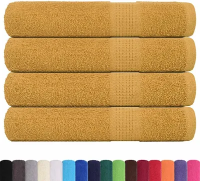 Produktbild von vidaXL Saunatücher FROGN 4 Stk. Gold 80x200 cm 360 g/m²