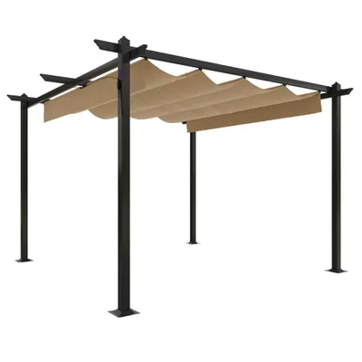 Produktbild von Pavillon mit Ausziehbarem Dach 3x3 m Taupe