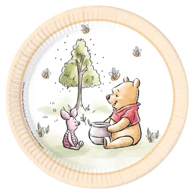 Produktbild von Disney Winnie Puuh Loves Nature teller 8 Stück 23 cm
