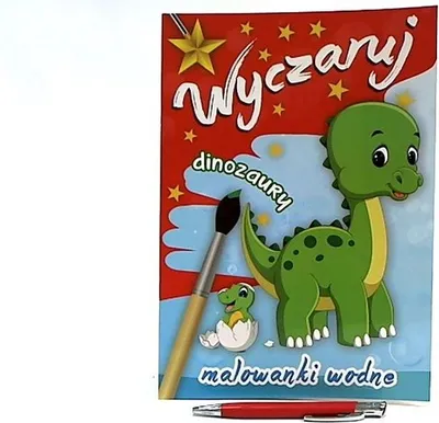 Produktbild von Zaubere Dinosaurier Wasser Malvorlage mit Wasser gemalt