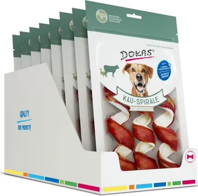 Produktbild von DOKAS Getreidefreier Kausnack für Hunde, 8 x 110g