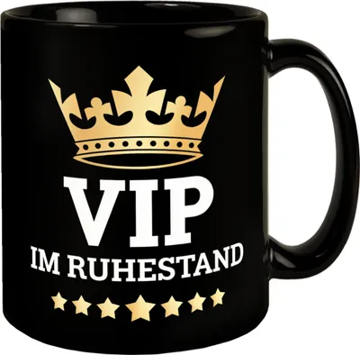 Produktbild von VIP im Ruhestand goldene Krone Tasse