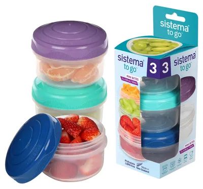 Produktbild von Sistema To Go, Box, Rund, 0,13 l, Gemischte Farben, Neuseeland, 77 mm
