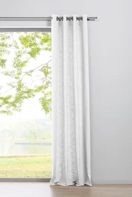 Produktbild von Ösenschal Blickdicht Schals Gardinen Öse Ösengadine Vorhänge 1er Set Farbe: Weiß, Größe: 135x245 cm