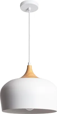 Produktbild von Pendelleuchte Metall und Holz Serena Weiß