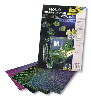 Image de Folia 305                            Hologrammfolie - selbstklebend, 23 x 33 cm, 4 Blatt