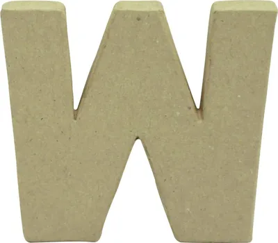 Produktbild von décopatch 3D-Buchstabe "w" Pappmaché 100 x 85 mm