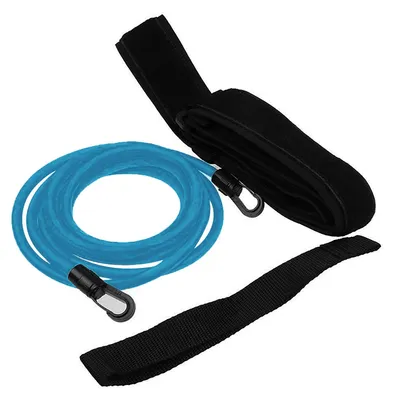Produktbild von Belastungsbelastbarer, geschwindigkeitssteigernder Schwimmwiderstandstrainer aus Neopren, verstellbarer Schwimmtrainingsgürtel für Schwimmbecken