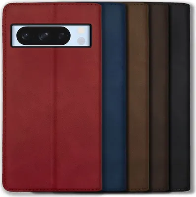 Produktbild von Bookstyle 'Premium' Schutzhülle Klapphülle Schutztasche Etui Cover für Google Pixel 8 PRO - Schwarz