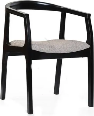 Zdjęcie produktu dla Czarno-beżowe krzesło do jadalni Krzesła do jadalni Designerskie fotele