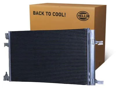 Image de Condenseur climatisation avec sécheur Tubes de refroidissement parallèles HELLA pour e.a. OPEL ASTRA
