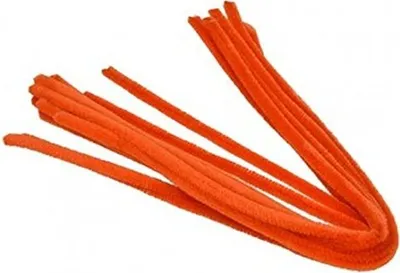 Produktbild von Pfeifenputzer  orange, 10 Stk. ø 8 mm / 50 cm