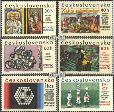 Produktbild von Briefmarken Tschechoslowakei 1967 Mi 1694-1699 (kompl.Ausg.) postfrisch Expo