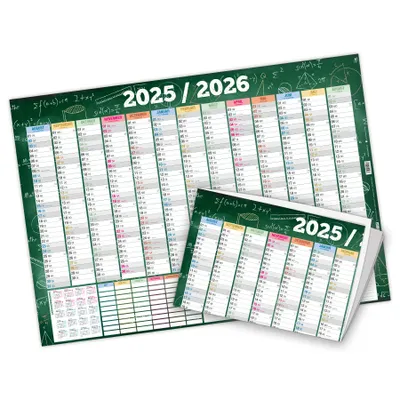 Produktbild von itenga Schülerkalender 2026 2027  DIN A2 gefalzt auf DIN A4