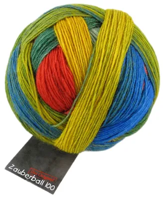 Produktbild von Schoppel Zauberball 100,das Original,100g/400m,100 % Schurwolle (Merino).toller Farbverlauf 1701 Papagei