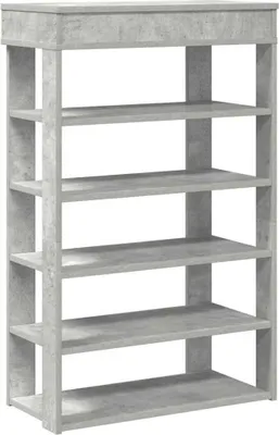 Produktbild von Schuhregal Betongrau 60x30x98 cm Holzwerkstoff