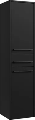 Immagine prodotto di Mobile da bagno Florence 30 x 35 x 130 cm Nero opaco - con 2 ante e 1 cassetto