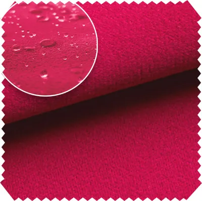 Produktbild von novely® TRITON - Microfaser Velours in Wildleder-Optik - Wasserabweisender Möbelstoff - Pflegeleichte Meterware 1lfm - Farbe: 09 Himbeer