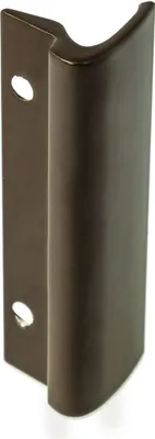 Aluminium Glasfalzbalkontürgriff / Terrassentürgriff / Ziehgriff / Glasfalzgriff - braun RAL 8019