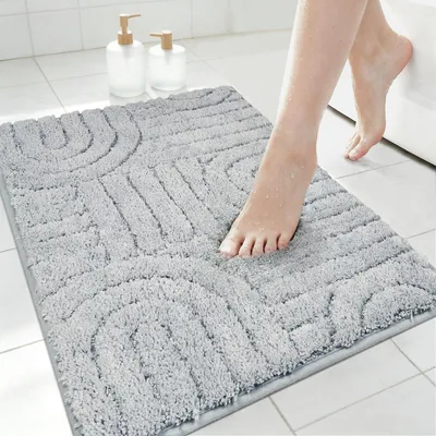 Imagen del producto de Alfombrilla de microfibra, 50x80 cm, antideslizante, absorbente, para el baño