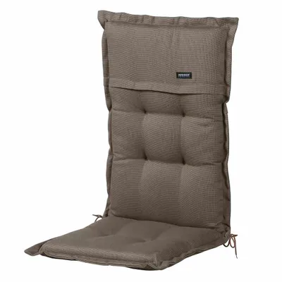 Produktbild von Madison Tuinstoelkussen hohe Rückenlehne 50x123 cm Rib leberfarben, wetterfest und pflegeleicht