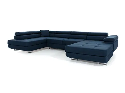 Produktbild von NABBI Ecksofa U mit Zerlegung Rossano U L - Dunkelblau
