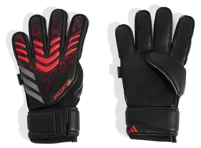 Zdjęcie produktu dla Adidas - Rękawice bramkarskie "Predator Match Fingersave" uniwersalne, męskie/damskie, model GT51805 (8) (czarno-czerwone)