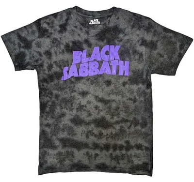 Image de Black Sabbath T-shirt L Wavy Logo Dip-Dye Schwarz