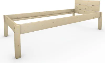 Produktbild von TUGA-Holztech Pfostenbett (Fichte) "Daybett" Massivholz 90 x 220 Höhe 48