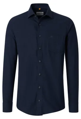 Produktbild von Redmond - Casual Fit - Herren Flanell Freizeithemd (262025112), Größe:S, Farbe:blau navy (190)